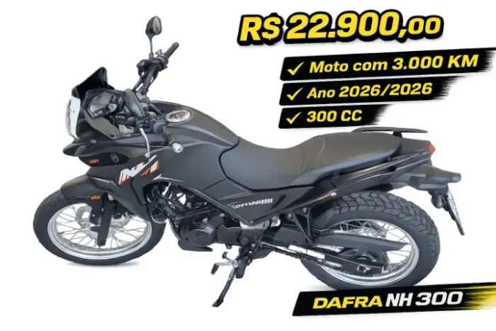 Dafra NH 300 2026/2026 com 3.000 KM