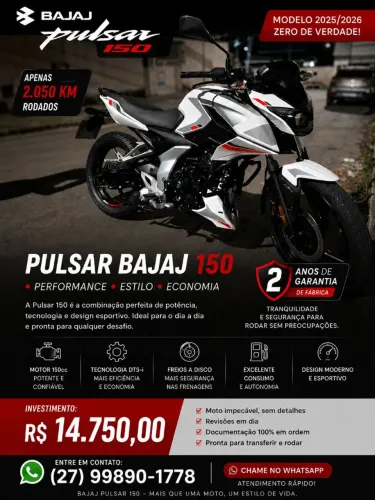 Bajaj Pulsar N150 Garantia de Fábrica 