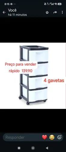 Gaveteiro 4 Gavetas para vender Rápido 