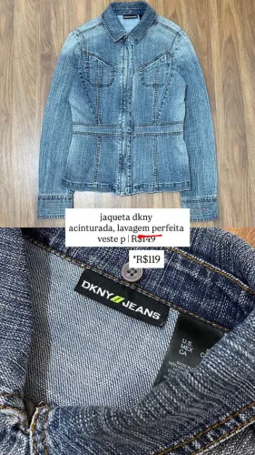 Jaqueta jeans grife DKNY