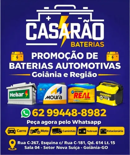A melhor loja para comprar bateria em Goiânia. 