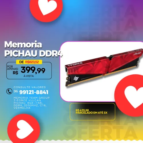 memoria DDR4 PICHAU 8gb