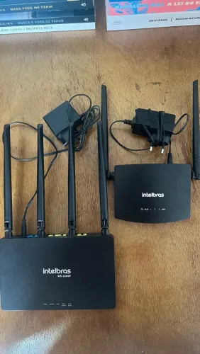 KIT COM 2 ROTEADORES INTELBRAS W5-1200F + RF 301K