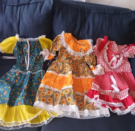 Vestido festa junina kit 3