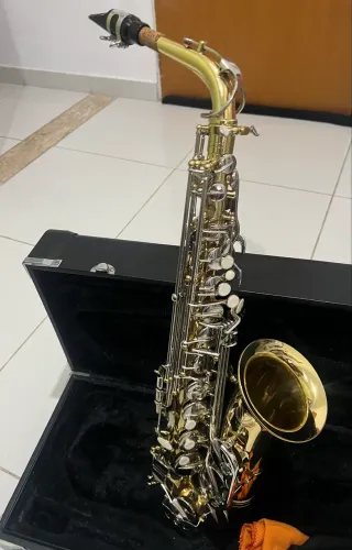 Sax alto eagle 500 niquelado 