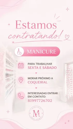 Vaga para manicure