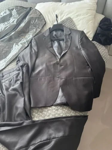 Costume completo Terno grafite cinza escuro como novo