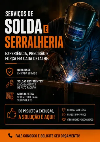 Serviço de Solda e Manutenção Serralheria/Serralheiro 