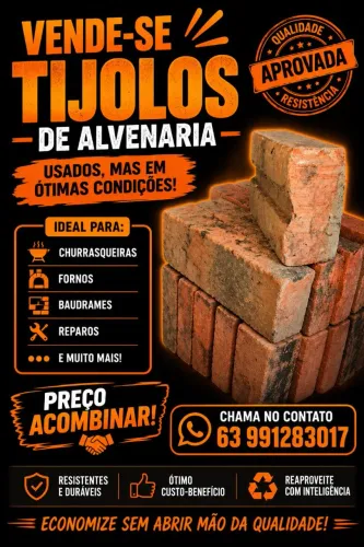 tijolos de otima qualidade