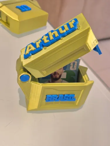 Caixa pra figurinhas da copa 