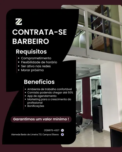 CONTRATA-SE BARBEIRO