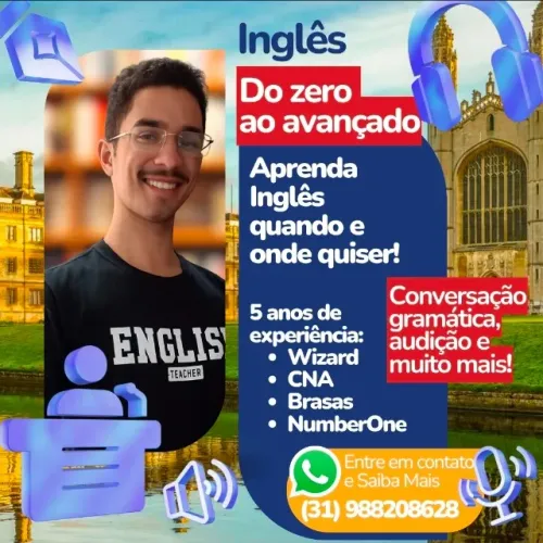 Aulas de inglês do Zero ao Avançado