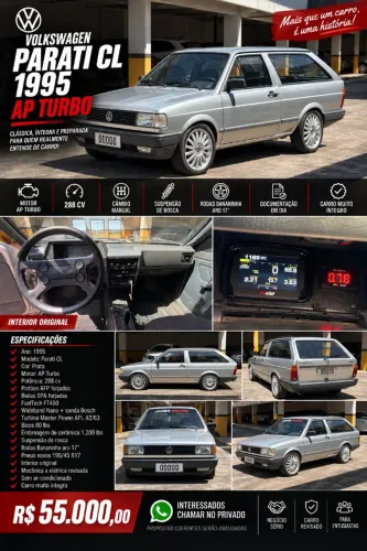 Volkswagen Parati CLI / CL/ Atlanta 1.6 (álcool) 1996