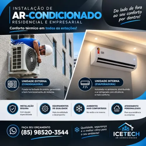 Instalação e serviços de ar-condicionado 