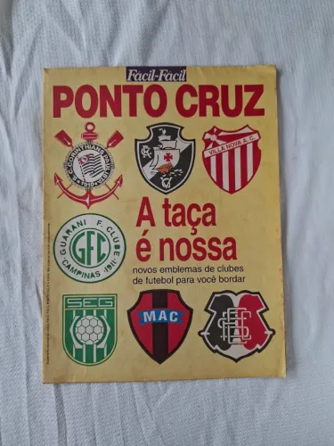 Revista ponto cruz times antigo