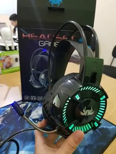 Headset Gamer Led Rgb Som Surround 7.1 com Microfone, entrego