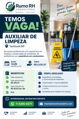 Auxiliar de Limpeza