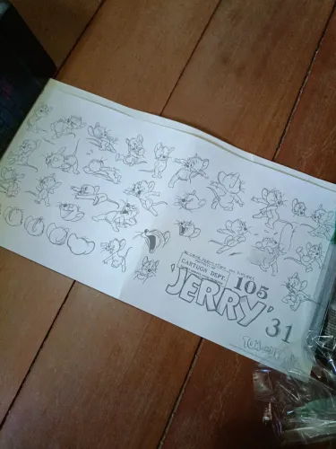 Poster Tom e Jerry rascunhos originais Hannah Barbera