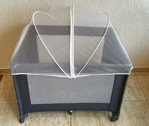 Mini berço portátil maxi baby lazy grafite