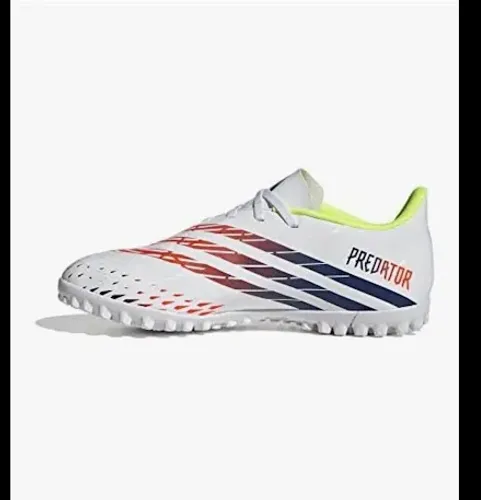 Chuteira Society Adidas Predator Edge 4 Masculino - Branco e Amarelo número 41