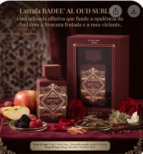 Perfume Lattafa Badee Al Oud Sublime
