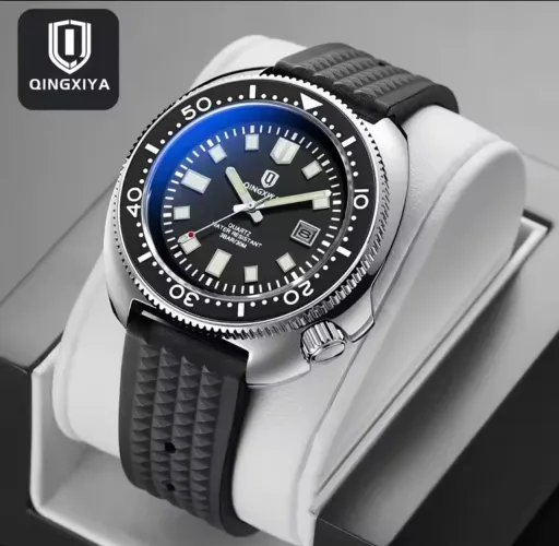 Relógio Qingxiya Diver Turtle Captain Wilard Quartz