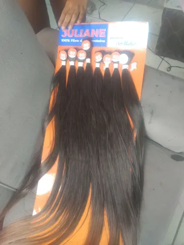 Vendo cabelo bio fibra 80cm mais informações vem de chat