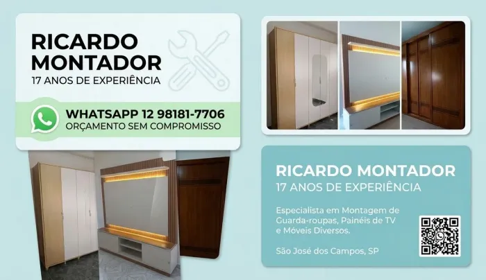 Montador de móveis disponível 