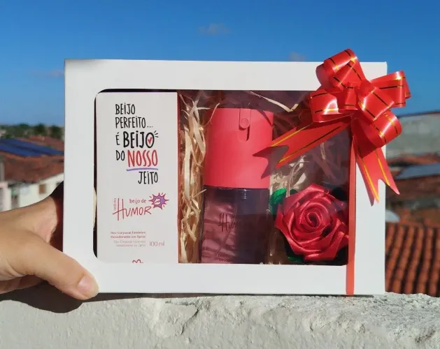 MELHOR PRESENTE - Deo corporal + rosa