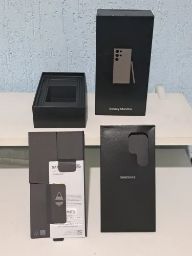 Caixa vazia Galaxy S24 ultra, Completa com chave chip sim card Original e manual
