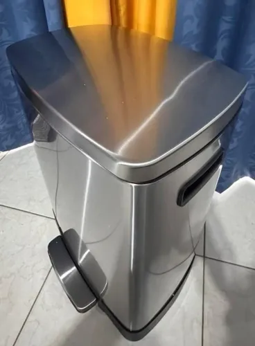 Lixeira Com Pedal Vonder 50l Inox Prática Durável Higiênica
