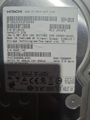 HD 2 TB Hitachi Ultrastar 7200 rpm
