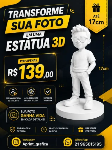 Sua foto em 3D