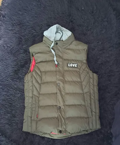 colete puffer masculino verde g