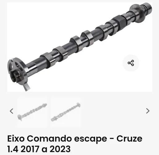 eixo comando escape