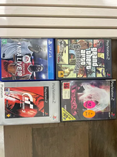 Oportunidade: Lote Misto Games PS2 e PS4 (Com GTA San Andreas)