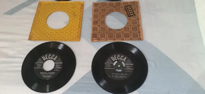4 discos de vinil compactos bing crosby importados 1951