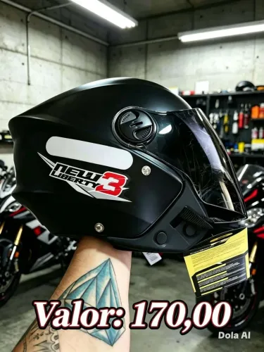 Capacete aberto novos - ENT GRÁTIS 