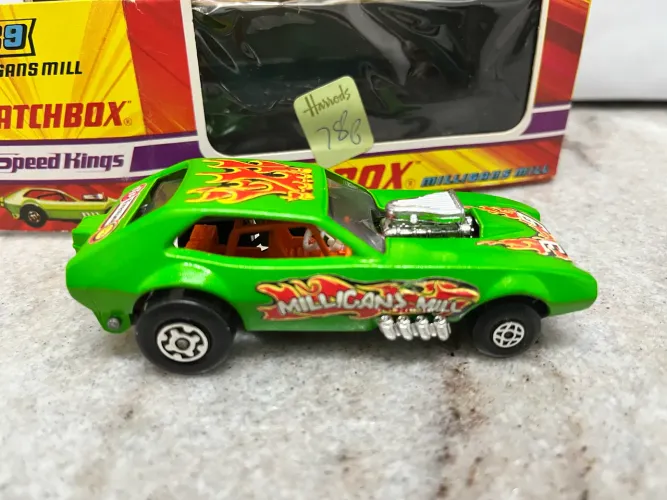 Miniatura Matchbox Speed Kings Vintage Milligans Mill com Caixa Original