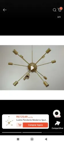 Luminária Design Futurista para Diversos Ambientes 