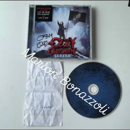 Ozzy Osbourne Scream Cd Autografado Em Birmingham 2010 - Leia!!!