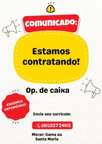 Vaga disponível 