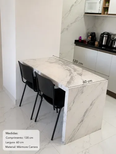 Mesa mármore legítimo - parcelo