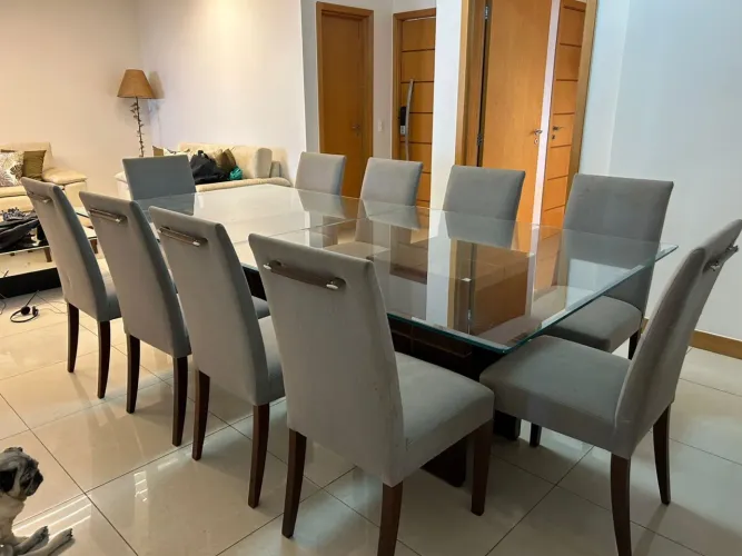 Mesa 10 lugares + cadeiras