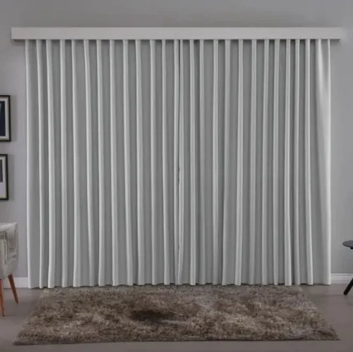Cortina blackout trilho antigo 5,00x2,50 (gelo)
