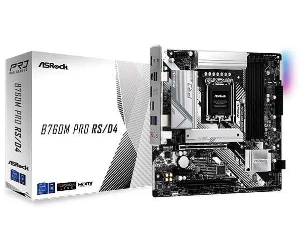 (Renz Informática) Placa Mae AsRock B760m Pro RS WiFi, DDR5, LGA 1700 B760m-PRO-RS-WiFi