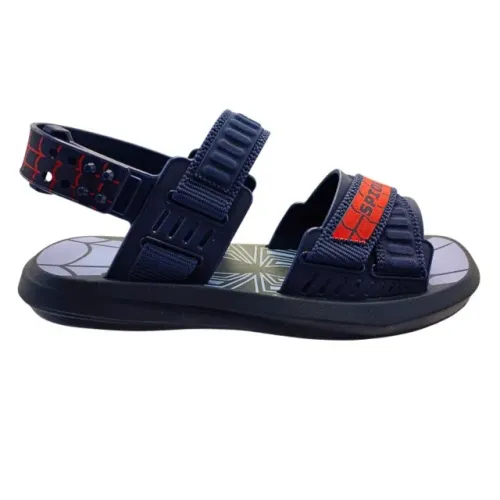 Sandália Infantil Meninos Aranha Teia Force Grendene Kids Azul Escuro 23356BR913