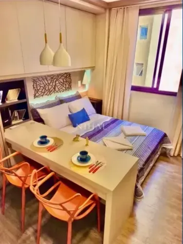 Apartamento mobiliado no Centro com vaga e alta rentabilidade para investidores