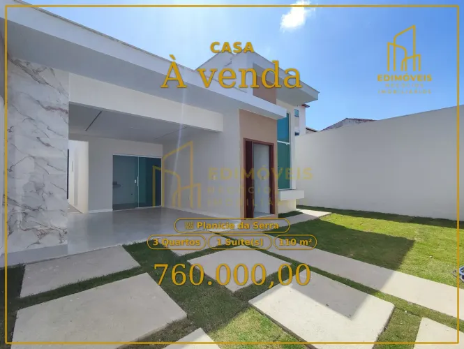 Viva com Estilo: Casa com 3 Quartos e Cozinha Integrada em Planície da Serra!