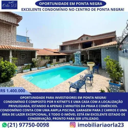 PONTA NEGRA, ORLA 23 IMOBILIÁRIA VENDE! Oportunidade para investidores